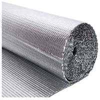 Isolatiefolie op rol 125cm x 50m x 3mm (Aluminium + Bubbelfolie + Aluminium)